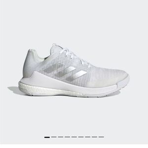 Adidas, size 10.5 W, Crazy flight,  cloud white/metallic silver